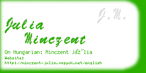 julia minczent business card